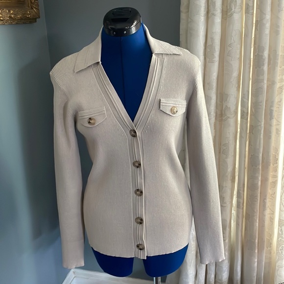 Magaschoni Button Front Cardigan - Picture 1 of 7